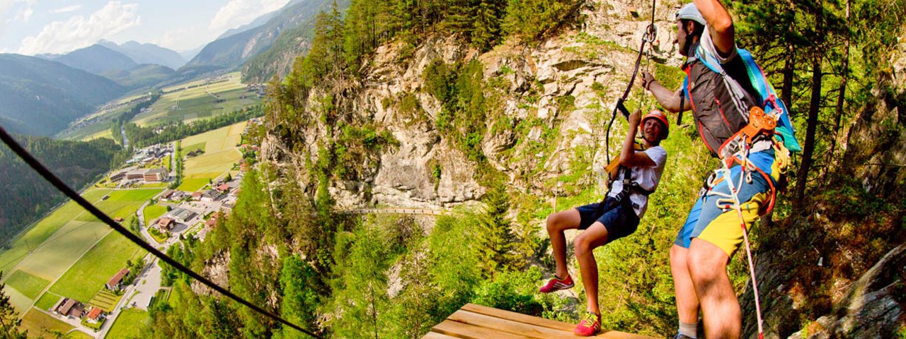 Flying-Fox & Klimpark Längenfeld, © Ötztal Tourismus/Riml