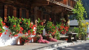 Kelchsau- Bauernhof met bloemen langs de weg, © Kitzbüheler Alpen