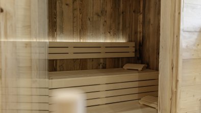 Holzsauna im Chalet