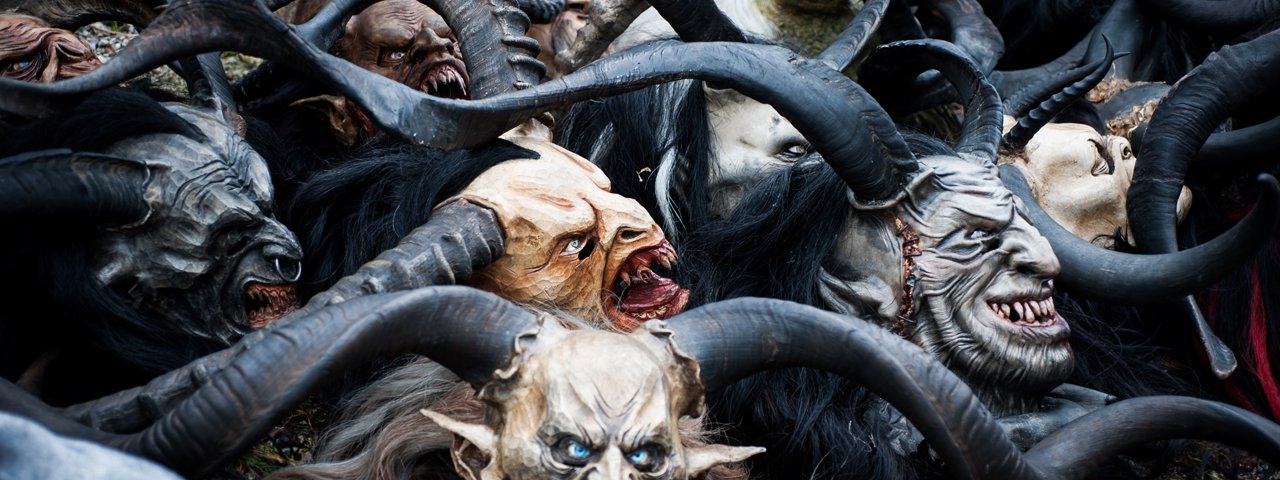 Krampus-maskers, © Tirol Werbung/Lea Neuhauser