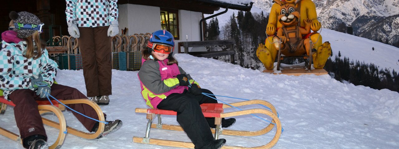 Rodelbaan Hochfilzen, © Jausenstation Hoametzlhütte