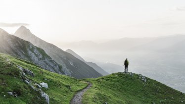 Het hoogtepunt van de Adelaarsweg: de Goetheweg hoog boven het Inntal