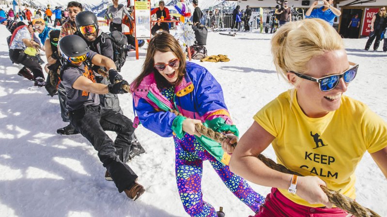 Tijdens het muziekfestival Snowbombing zijn ook veel sportieve activiteiten., © Andrew Whitton