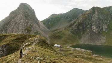 De Obstanserseehütte bij het gelijknamige meer