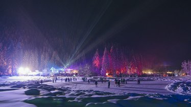 Zu den Winterwandernächten verwandelt sich der Abenteuerspielplatz Klaus Äuele im Stubaital in ein Märchenland, © Andre Schönherr