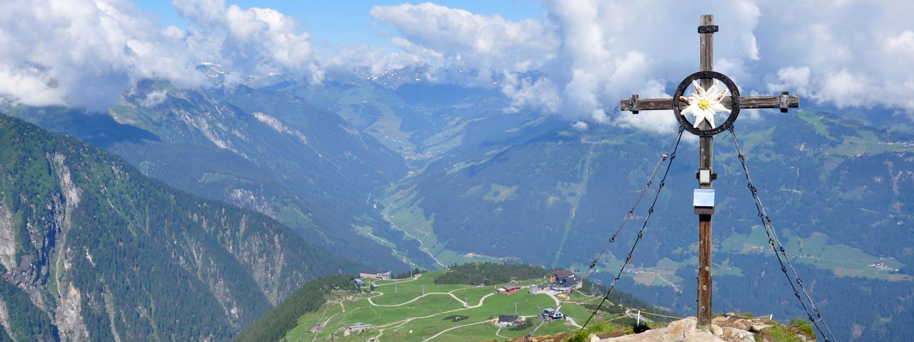 Op de top van de Filzenkogel