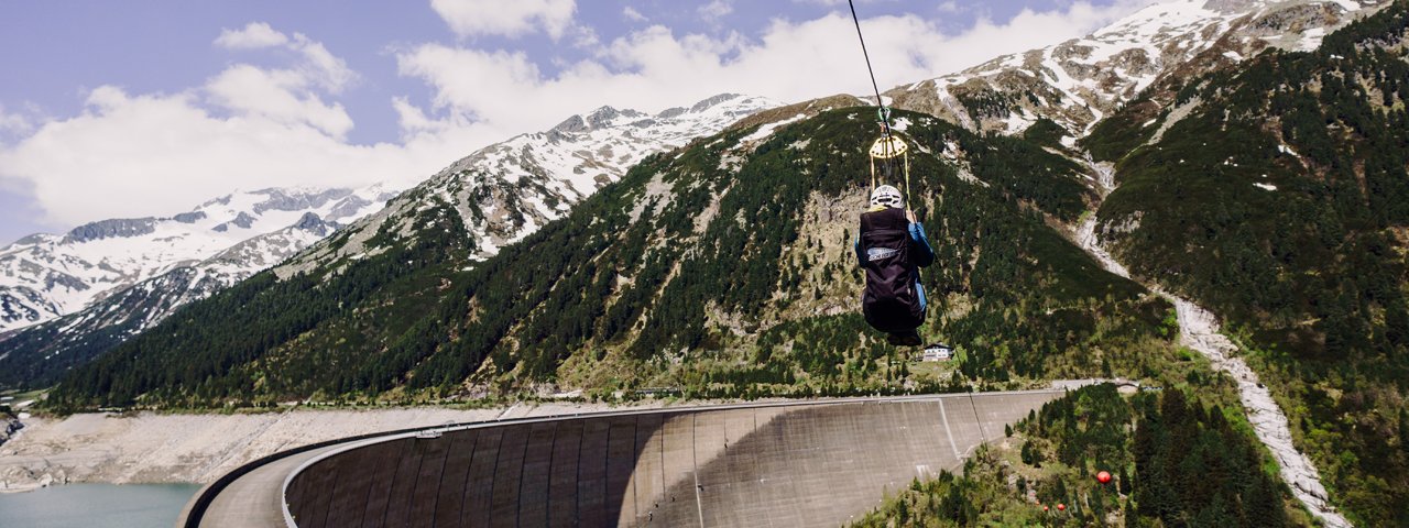 Flying Fox aan het Schlegeis meer, © David Keusch